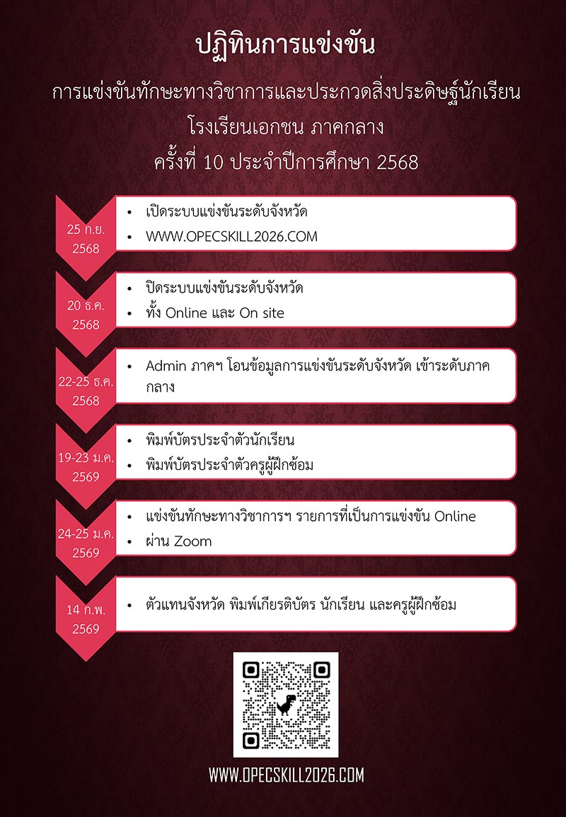 ปฏิทินการแข่งขัน
