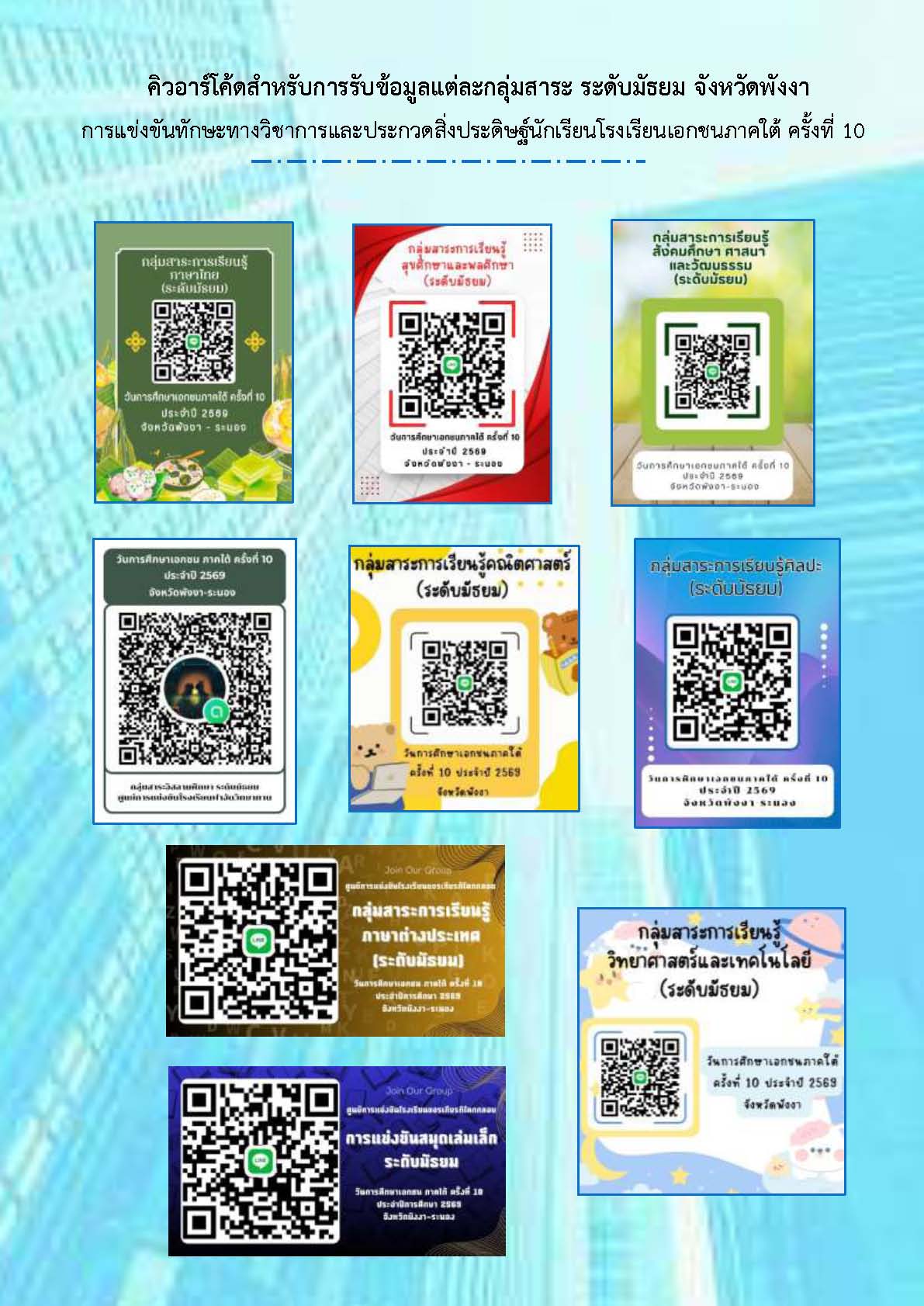 คิวอาร์โค้ดมัธยม